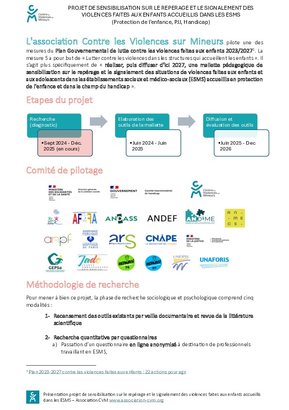 Fiche de présentation du projet de mallette DGCS - janvier 2025