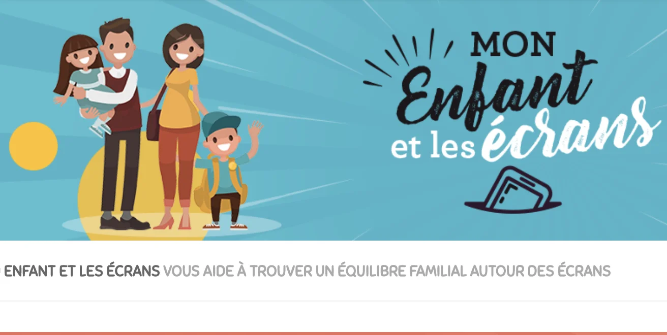Site www.mon-enfant-et-les-ecrans.fr