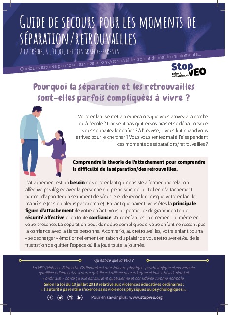 Guide des secours pour les retrouvailles et séparations - VEO