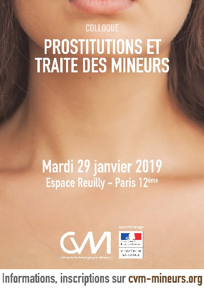 Colloque 2019 - Flyer - Prostitutions et traite des mineurs