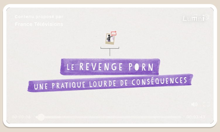 Déco'actu propose une vidéo d'animation sur le revenge porn 