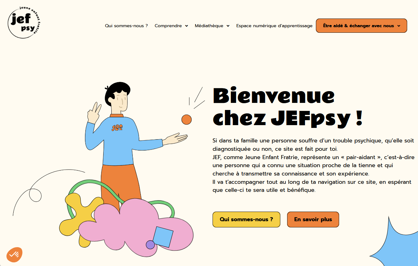 Le site jefpsy est dedié aux jeunes dont un proche souffre de troubles psy