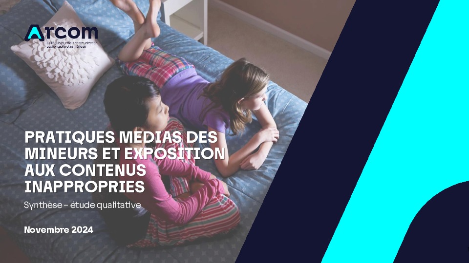 Pratiques médias des mineurs et exposition aux contenus inappropriés