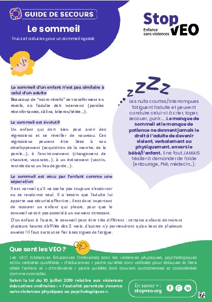 Guide de secours pour le sommeil - VEO