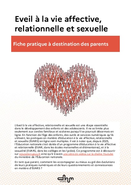 EVARS et numérique - fiche parents