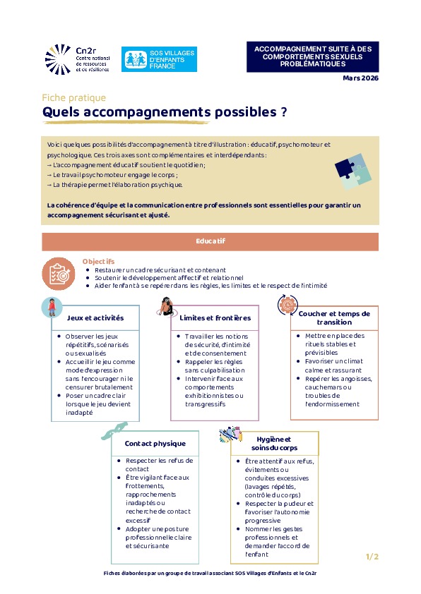 Comportements sexuels problématiques : quels accompagnements ?
