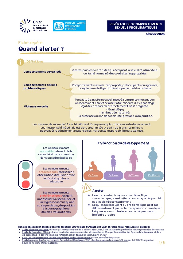 Comportements sexuels problématiques : quand alerter ?