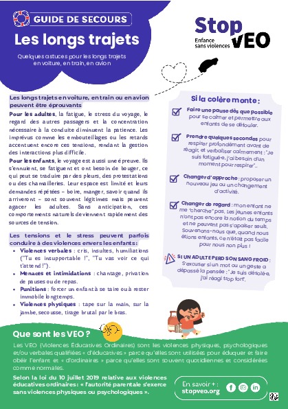 Guide de secours pour les longs trajets - VEO