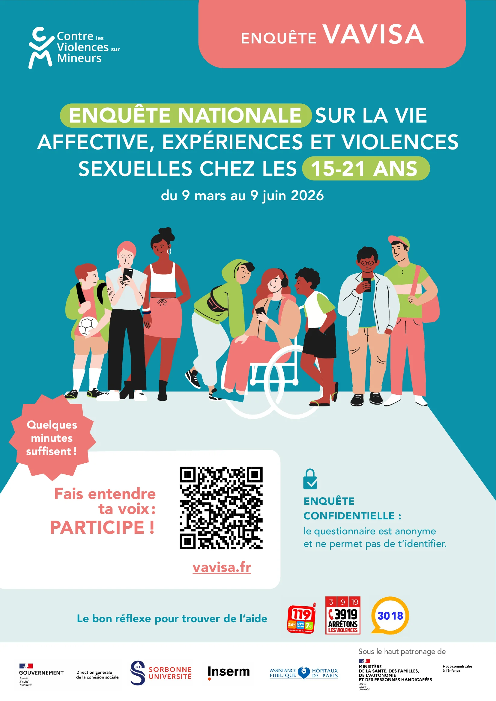 Affiche de l'enquête nationale épidémiologique VAVISA 2026