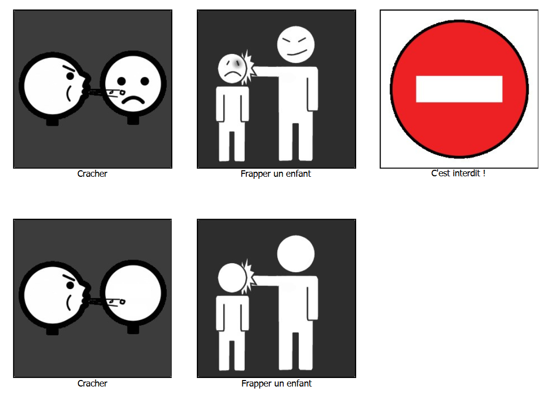Violentometre adapté en pictogrammes