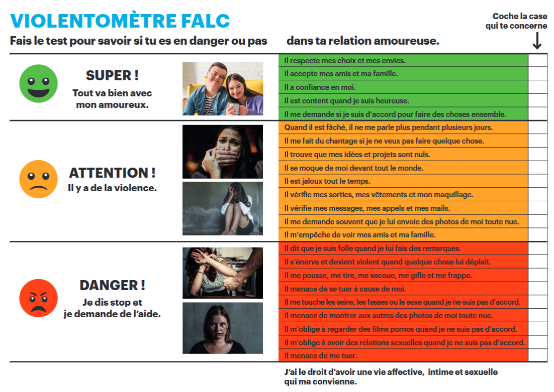 Violentometre adapté en FALC français facile à lire et à comprendre
